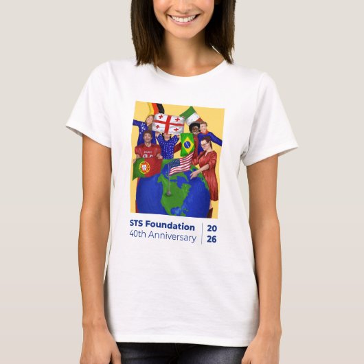 STS財団40周年記念ウィメンズTシャツ Tシャツ (正面)