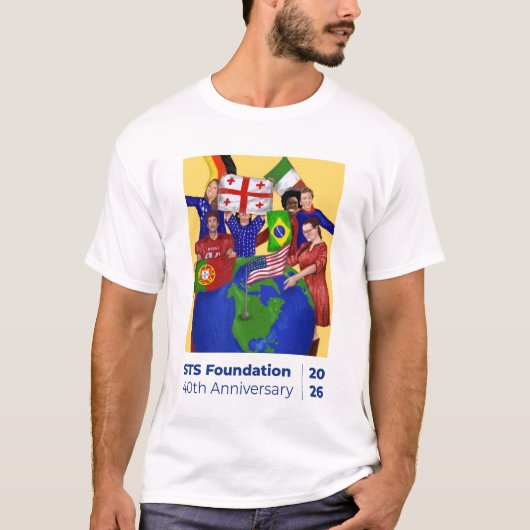 STS財団40周年記念メンズTシャツ Tシャツ (正面)