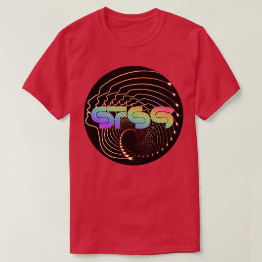 STS9サイケデリック顔旋回 Tシャツ (デザイン正面)