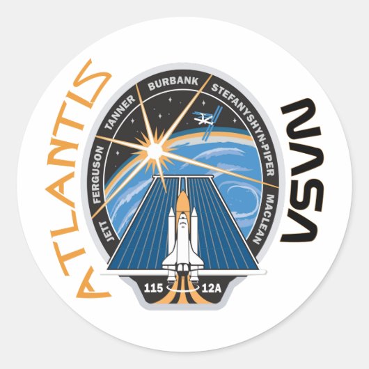 STS 115アトランティス ラウンドシール (正面)