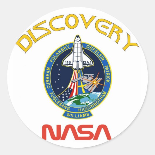 STS 116の検出 ラウンドシール (正面)