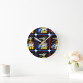 STS-118ミッションパッチ ラウンド壁時計 (ホーム)