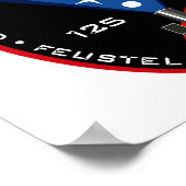 STS 125 Mission Patch ポスター (角)