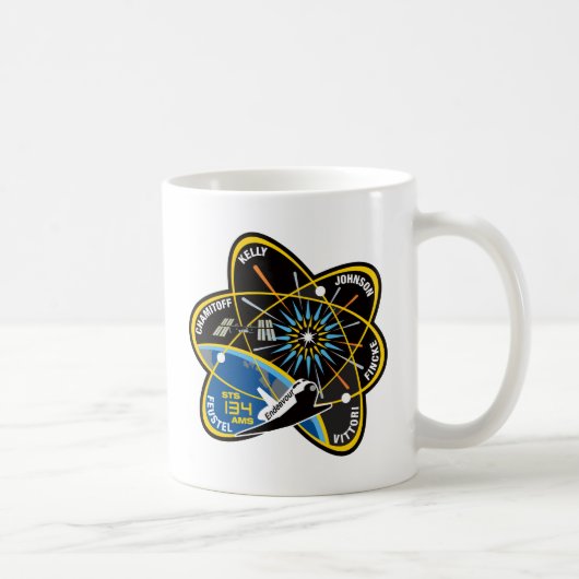 STS 134の努力 コーヒーマグカップ (右)