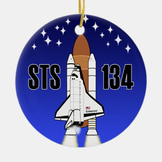 STS-134努力のオーナメント セラミックオーナメント (正面)