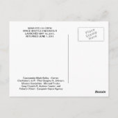 STS-134_Official_Crew_Photo ポストカード (裏面)