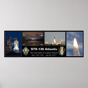 STS-135アトランティス最終的な飛行ポスター ポスター