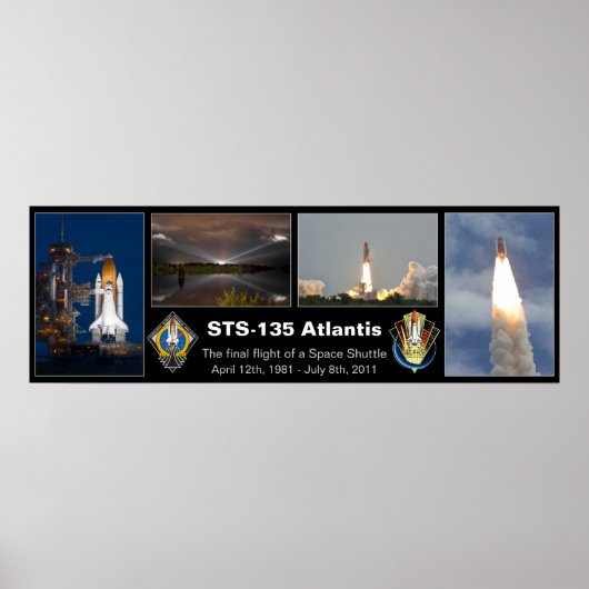 STS-135アトランティス最終飛行ポスター ポスター (正面)