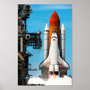 STS-135宇宙シャトル「アトランティス」リフトオフポスター ポスター
