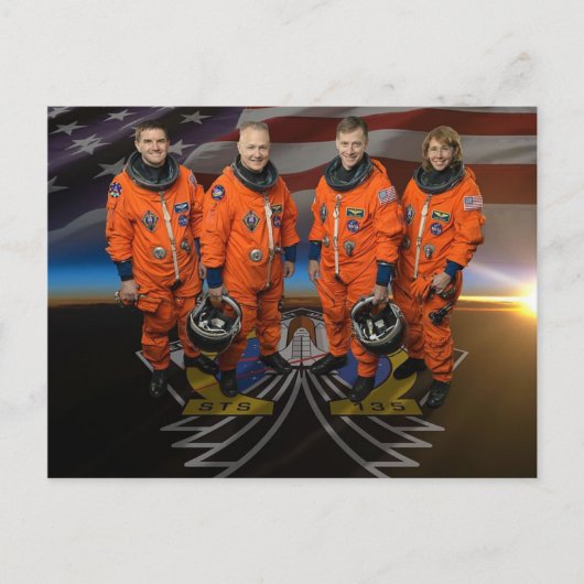STS-135_Official_Crew_Photo ポストカード (正面)