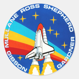STS-27ミッションInsigniaのNasaロゴ ラウンドシール
