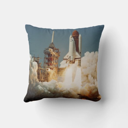 STS-6シャトル打ち上げアクセント枕 クッション (裏面)