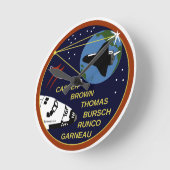 STS-77 ラウンド壁時計 (傾斜)