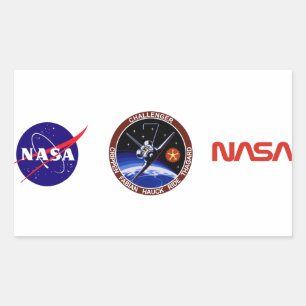 STS-7:チャレンジャーOV-99 & Sally Ride 長方形シール