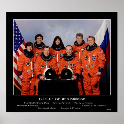 STS-91シャトル任務の乗組員… ポスター (正面)