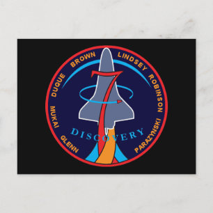 STS-95 スペースシャトル・ディスカバリー号ミッションパッチ ポストカード