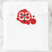 STS SPatterラウンドステッカー ラウンドシール (バッグ)