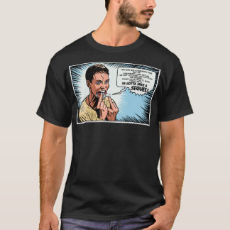 Stu Macher Scream Movie Comic Adaption Panel Art C Tシャツ