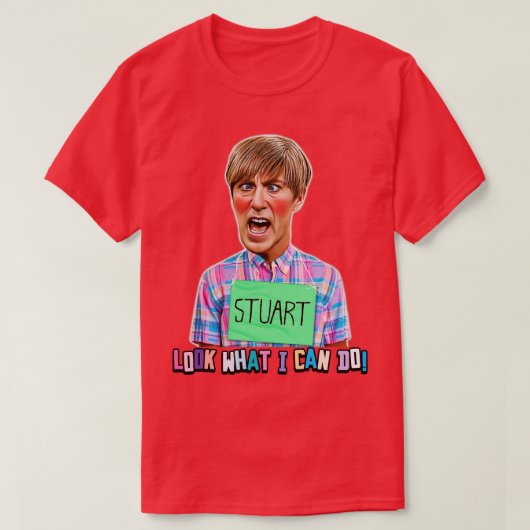 STUART不機嫌TV Tシャツ (デザイン正面)