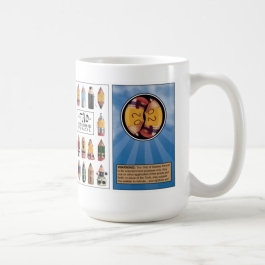 Stubbieの鉛筆のマグ#4のタオ コーヒーマグカップ (右)