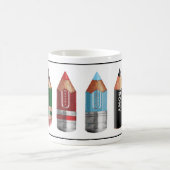 Stubbieの鉛筆#2のマグ コーヒーマグカップ (中央)