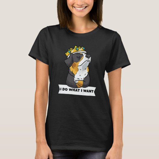 Stubborn Bernese Mountain Dog  1 Tシャツ (正面)