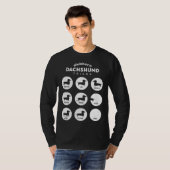 Stubborn Dachshund Tricks Chart Tシャツ (正面フル)