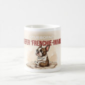 Stubborn Frenchie Minded Funny Dog Mom Gift コーヒーマグカップ (中央)