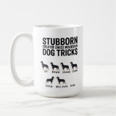 Stubborn Greater Swiss Mountain Dog Tricks, Funny コーヒーマグカップ (左)