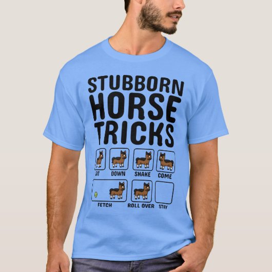 Stubborn Horsericks retro Tシャツ (正面)