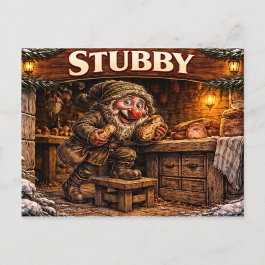 Stubby Icelandic  Yule Lad Postcard シーズンポストカード (正面)