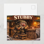 Stubby Icelandic  Yule Lad Postcard ポストカード (正面/裏面)