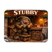Stubby Icelandic  Yule Lad Postcard マグネット (横)
