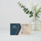 Stucco Business Card Plastering 名刺 (スタンド正面)