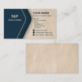 Stucco Business Card Plastering 名刺 (正面/裏面)