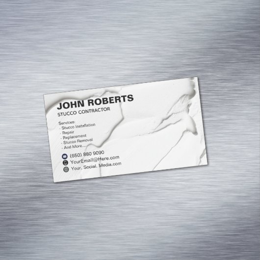 Stucco Construction マグネット名刺 (インサイチュ)