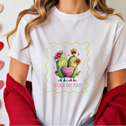 Stuck On You Cactus T-Shirt Print トライブレンドＴシャツ