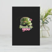 Stuck On You Cute Cactus Pun Kawaii Valentines Lov シーズンカード (スタンド正面)