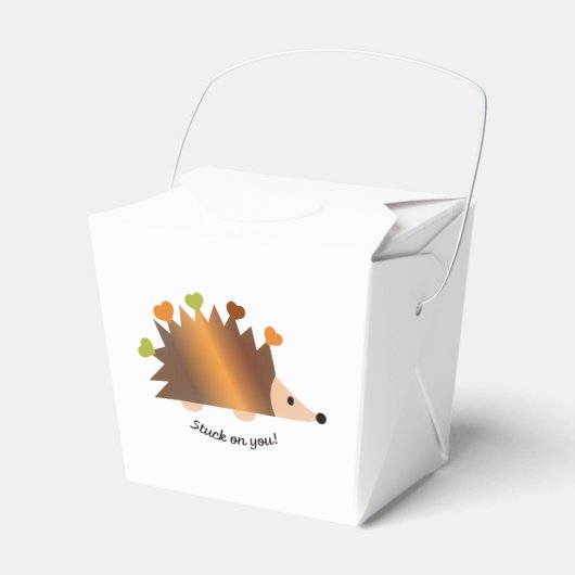 Stuck on You Hedgehogとハート フェイバーボックス (正面サイド)