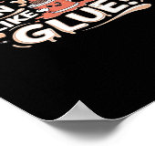 Stuck On You Like Glue Adorable Love Heartfelt Des ポスター (角)