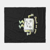 Stuck On You Post It Minimal Modern Style  フリースブランケット (正面(横))