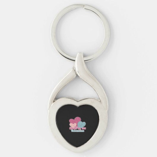 Stuck On You Valentine Funny Cactus Cute Design  キーホルダー (正面)