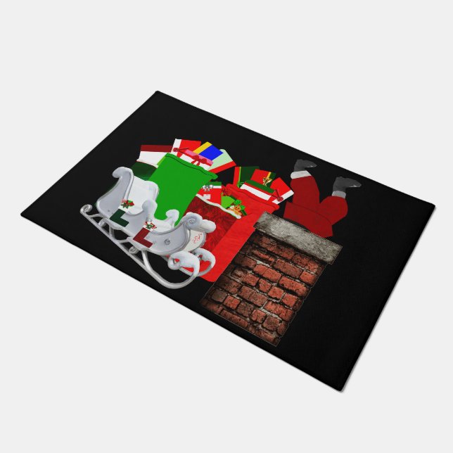 Stuck Santa Doormat  ドアマット (アングル)