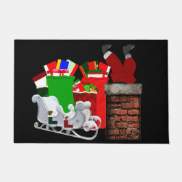 Stuck Santa Doormat  ドアマット