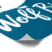 Stud Canadian Wolf Bird Funny  ポスター (角)