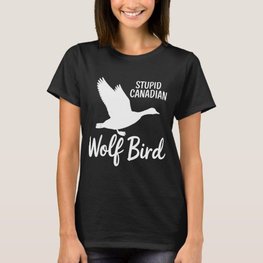 Stud Canadian Wolf Bird Funny  Tシャツ (正面)