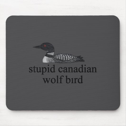 Stud Canadian Wolf Bird Lgbt Hockey  マウスパッド (正面)