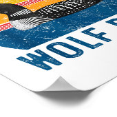 Stud Canadian Wolf Funny Loon Bird Humor Quote  ポスター (角)