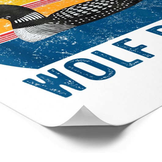 Stud Canadian Wolf Funny Loon Bird Humor Quote  ポスター (角)