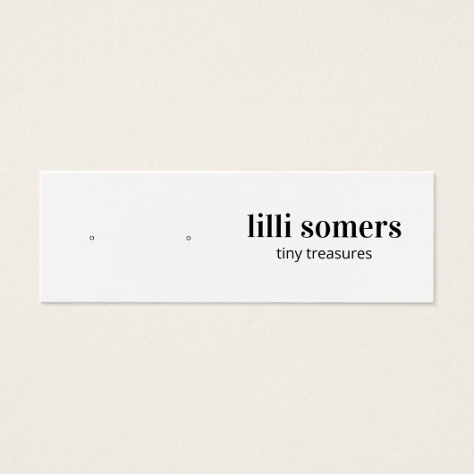 Stud Earring Jewelry Plain Display Card (正面)